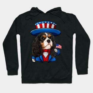 Fourth of July Cavalier King Charles Spaniel Hoodie